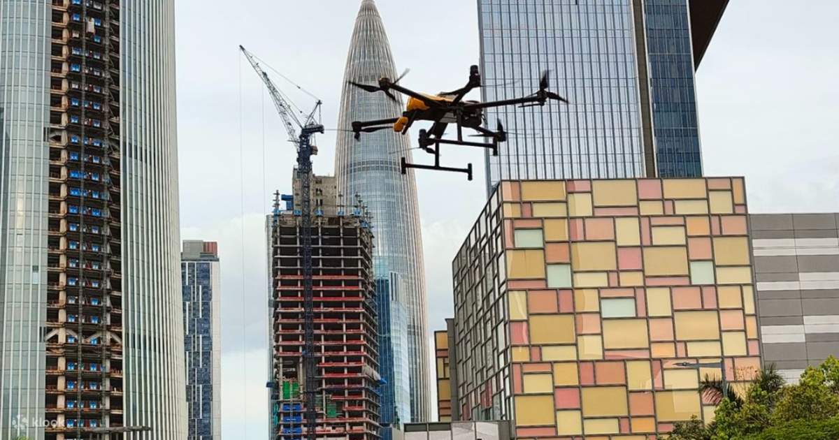 ドローン、ロボットカー、竹の